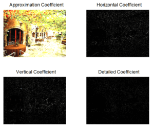 DWT frequency coefficient for image